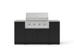 NewAge Outdoor Kitchens Outdoor Grill Island Stainless-Steel 6-Piece Cabinet Set with 1 Door, Grill Cabinet, Performance Grill and Countertops 