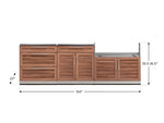 NewAge Outdoor Kitchens Stainless-Steel 3-Piece Cabinet Set with 3-Drawer, Bar and Grill Cabinet-65708-Garage Giant 