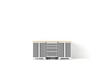 NewAge Garage Cabinets Bold XL Series 4PC Garage Cabinetry Set, 20-24 Gauge Steel, Fully Welded, 72" W x 18" D x 35.75" H-64582-Garage Giant 