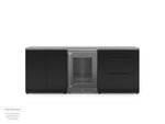 NewAge Outdoor Kitchens Stainless Steel 3-Piece Cabinet Set with 3-Drawer, 2-Door Cabinet and Glass Door Fridge-71531-Garage Giant 