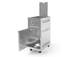 NewAge Outdoor Kitchens Stainless Steel Platinum Side Burner with Cart and Casters-66287-Garage Giant 