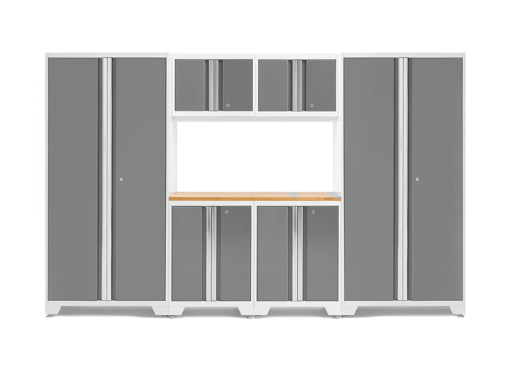 NewAge Garage Cabinets Bold Series 7-Piece Cabinet Set with 36 in. RTA Lockers-73050-Garage Giant