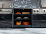 NewAge Outdoor Kitchens Aluminum 2-Piece Cabinet Set with 2-Door and Bar Cabinet-73867-Garage Giant 
