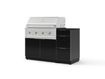 NewAge Outdoor Kitchens Outdoor Grill Island Aluminum 4-Piece Cabinet Set with 3-Drawer, Grill Cabinet, Performance Grill and Countertop - (Natural Gas) | Garage Giant 