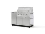 NewAge Outdoor Kitchens Outdoor Grill Island Stainless-Steel 3-Piece Cabinet Set with Sink, Grill Cabinet and Performance Grill-73960-Garage Giant 