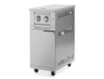 NewAge Outdoor Kitchens Stainless Steel Platinum Dual Side Burner with Cart and Casters-66286-Garage Giant 