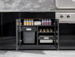 NewAge Outdoor Kitchens Aluminum 5-Piece Cabinet Set With 3 Drawer, Bar, Grill Cabinet, Performance Grill and Countertop-67433-Garage Giant 