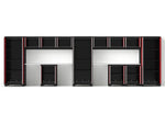 NewAge Garage Cabinets Bold Series 14PC Garage Cabinetry Set, 24-Gauge Steel, Fully Welded, 234" W x 18" D x 76.75" H-50295-Garage Giant 