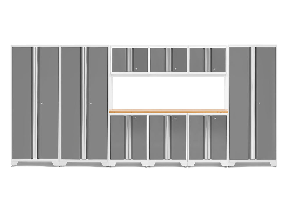 NewAge Garage Cabinets Bold Series 10-Piece Cabinet Set with 30 in. RTA Lockers-73020-Garage Giant