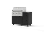NewAge Outdoor Kitchens Outdoor Grill Island Stainless-Steel 4-Piece Cabinet Set with Casters and 3-Drawer, Grill Cabinet, Performance Grill, Countertop | 78121 