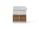 NewAge Outdoor Kitchens Stainless Steel 2-Piece Cabinet set with Grill Cabinet and Platinum Grill-72962-Garage Giant 