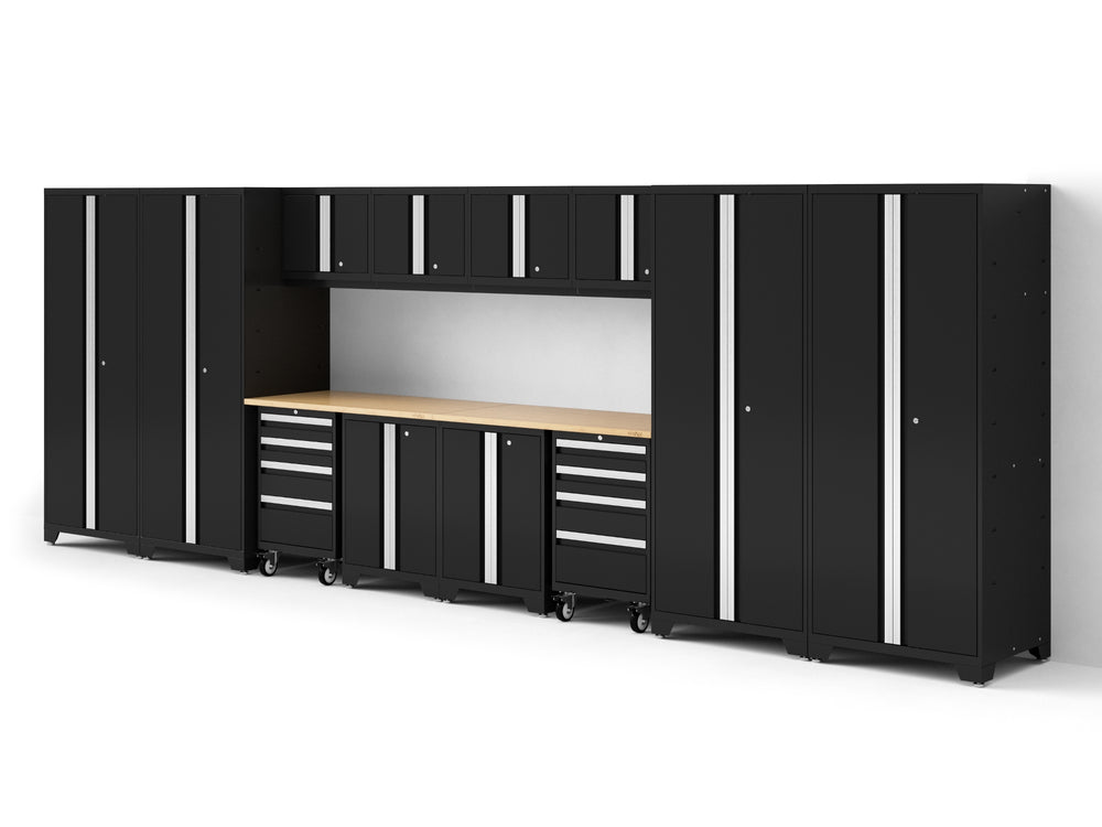 NewAge Garage Cabinets Bold Series XL 14-Piece Garage Cabinets Set with Tool, Base, Wall Cabinets and 30 in. Lockers-64042-Garage Giant