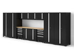 NewAge Garage Cabinets Bold Series XL 14-Piece Garage Cabinets Set with Tool, Base, Wall Cabinets and 30 in. Lockers-64042-Garage Giant 