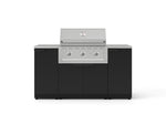 NewAge Outdoor Kitchens Outdoor Grill Island Stainless-Steel 6-Piece Cabinet Set with 1 Door, Grill Cabinet, Performance Grill and Countertops 