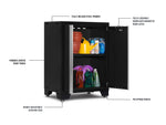 NewAge Garage Cabinets Bold XL Series 4PC Garage Cabinetry Set, 20-24 Gauge Steel, Fully Welded, 72" W x 18" D x 35.75" H-64584-Garage Giant 