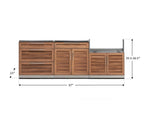 NewAge Outdoor Kitchens Stainless-Steel 3-Piece Cabinet Set with Drawer, Split and Grill Cabinet-66701-Garage Giant 
