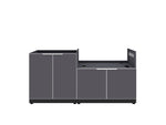 NewAge Outdoor Kitchens Aluminum 2-Piece Cabinet set with 2 Door and Grill Cabinet-67597-Garage Giant 