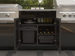 NewAge Outdoor Kitchens Aluminum 6-Piece Cabinet Set with 3 Drawer, Grill Cabinet, Platinum Griddle, Grill and Countertop-75153-Garage Giant 