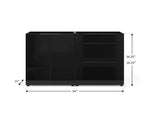 NewAge Outdoor Kitchens Aluminum 2-Piece Cabinet Set with 3-Drawer and 2-Door Cabinet-67691-Garage Giant 