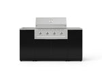 NewAge Outdoor Kitchens Outdoor Grill Island Aluminum 5-Piece Cabinet Set with Sink, 1 Door, Grill Cabinet, Performance Grill and Stainless Steel Countertop-70876-Garage Giant 