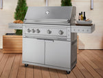 NewAge Outdoor Kitchens NewAge Classic Stainless Steel Gas 40" Grill Cart-66960-Garage Giant 