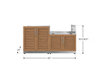 NewAge Outdoor Kitchens Stainless Steel 2-Piece Cabinet set with Base and Grill Cabinet-67619-Garage Giant 