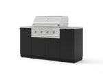 NewAge Outdoor Kitchens Outdoor Grill Island Stainless-Steel 5-Piece Cabinet Set with Sink, 1 Door, Grill Cabinet, Performance Grill and Stainless Steel Countertop | 70885 