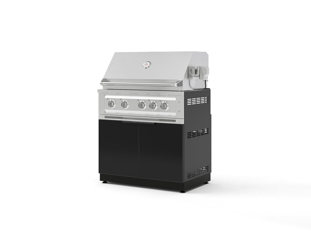 NewAge Outdoor Kitchens Aluminum 2-Piece Cabinet Set with Grill Cabinet and Platinum Grill-72913-Garage Giant
