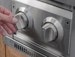 NewAge Outdoor Kitchens Stainless Steel Platinum Dual Side Burner with Cart and Casters-66286-Garage Giant 