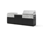 NewAge Outdoor Kitchens Stainless-Steel 6-Piece Cabinet Set with Base, Grill Cabinet, Platinum Griddle and Countertop-75111-Garage Giant 