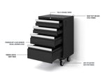NewAge Garage Cabinets Bold Series XL 9-Piece Garage Cabinets Set with Tool, Base, Wall Cabinets and 30 in. Lockers-64037-Garage Giant 