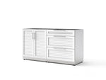 NewAge Outdoor Kitchens Stainless Steel 2-Piece Cabinet Set with 3-Drawer Cabinet and 2-Door Cabinet-67690-Garage Giant 