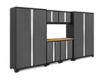 NewAge Garage Cabinets Bold Series 7-Piece Cabinet Set with 48 in. RTA Locker-55222-Garage Giant 