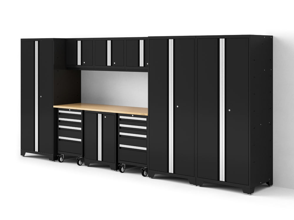 NewAge Garage Cabinets Bold Series XL 10-Piece Garage Cabinets Set with Tool, Base, Wall Cabinets and 30 in. Lockers-64038-Garage Giant
