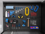 NewAge Garage Cabinets Pro Series 5-Piece Cabinet Set with Tool, Wall Cabinet, Locker, 78 in. Workstation, and Pegboard Accessories Kit-32674-Garage Giant 
