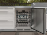 NewAge Outdoor Kitchens Stainless Stee Louvered Door 6-Piece Cabinet Set with Sink, Bar, Grill Cabinet, Platinum Griddle, Countertop and Stainless Steel Door Fridge-75126-Garage Giant 