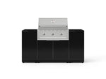 NewAge Outdoor Kitchens Outdoor Grill Island Aluminum 6-Piece Cabinet Set with 1 Door, Grill Cabinet, Performance Grill and Countertops - (Natural Gas) 