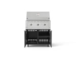 NewAge Outdoor Kitchens Aluminum 2-Piece Cabinet Set with Casters, Grill Cabinet and Performance Grill-72909-Garage Giant 