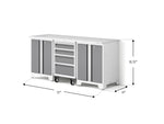 NewAge Garage Cabinets Bold XL Series 4PC Garage Cabinetry Set, 20-24 Gauge Steel, Fully Welded, 72" W x 18" D x 35.75" H-64583-Garage Giant 