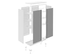 NewAge Garage Cabinets Bold Series 6-Piece Cabinet Set with 48 in. RTA Locker-55246-Garage Giant 