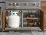 NewAge Outdoor Kitchens Classic Series 6-Piece Griddle Island · 304 Stainless Steel · Louvered Door · Platinum Griddle 