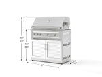 NewAge Outdoor Kitchens Stainless Steel 2-Piece Cabinet set with Grill Cabinet and Platinum Grill-72926-Garage Giant 