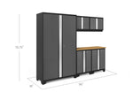NewAge Garage Cabinets Bold Series 6-Piece Cabinet Set with 48 in. RTA Locker-55220-Garage Giant 
