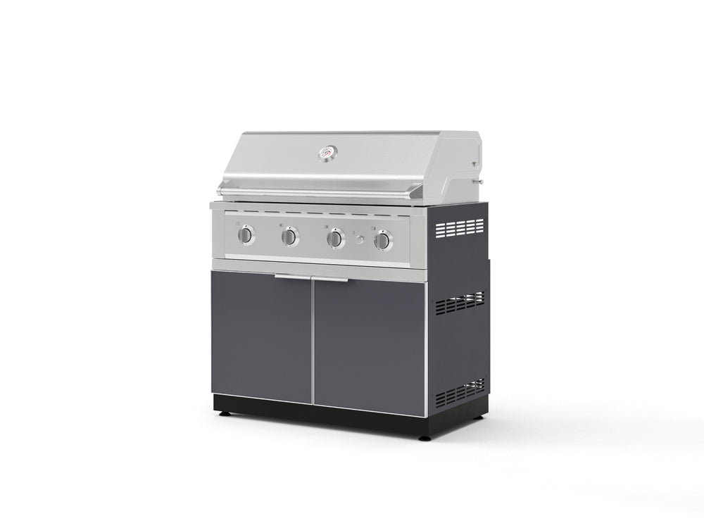 NewAge Outdoor Kitchens Aluminum 2-Piece Cabinet Set with Grill Cabinet and Performance Grill-72932-Garage Giant