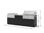 NewAge Outdoor Kitchens Stainless-Steel 6-Piece Cabinet Set with Base, Grill Cabinet, Platinum Griddle and Countertop-74987-Garage Giant 