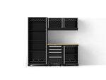 NewAge Garage Cabinets Bold Series XL 6-Piece Garage Cabinets Set with Tool, Base, Wall Cabinets and 30 in. Locker-64032-Garage Giant 