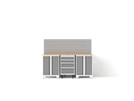 NewAge Garage Cabinets Bold XL Series 4PC Garage Cabinetry Set, 20-24 Gauge Steel, Fully Welded, 72" W x 18" D x 58.5" H-64588-Garage Giant 