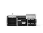 NewAge Outdoor Kitchens Aluminum 5-Piece Cabinet Set with Sink, Bar, Grill Cabinet, Platinum Griddle and Countertop-74956-Garage Giant 