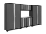 NewAge Garage Cabinets Bold Series 7-Piece Cabinet Set with 48 in. RTA Locker-55223-Garage Giant 