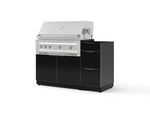 NewAge Outdoor Kitchens Outdoor Grill Island Aluminum 3-Piece Cabinet Set with 3-Drawer, Grill Cabinet and Platinum Grill - (Natural Gas) | Garage Giant 
